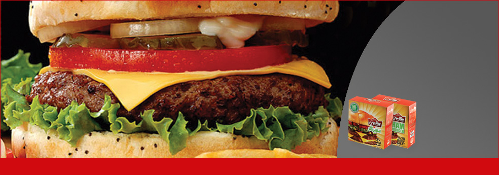 همبرگر 30% فرآورده های گوشتی سالامون